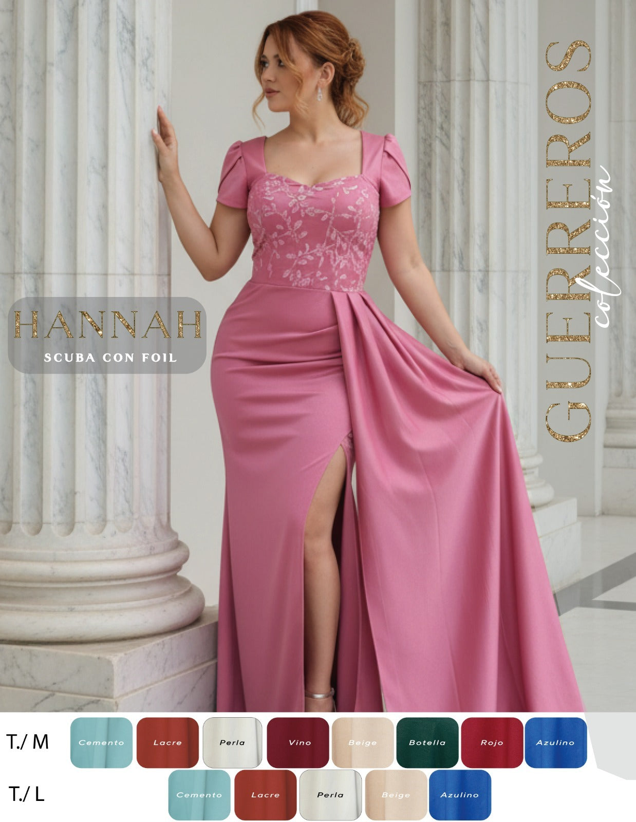 VESTIDO DE FIESTA ROSADO