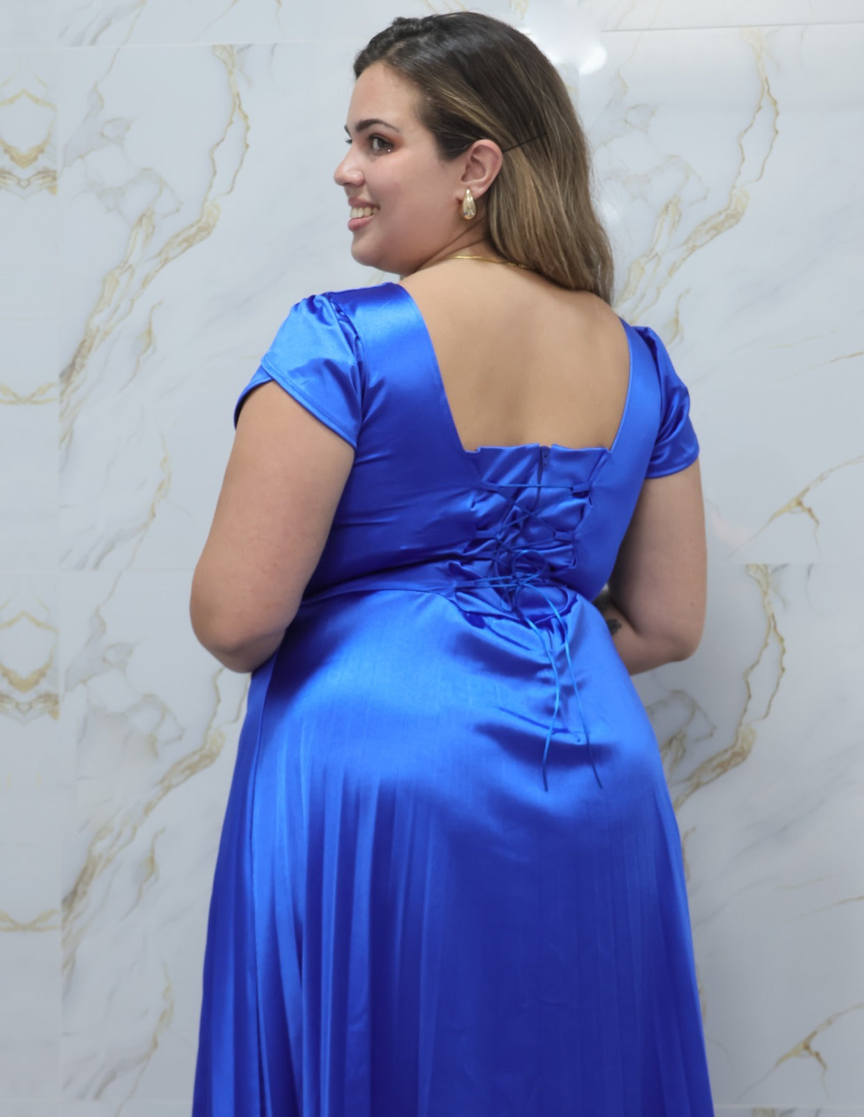 VESTIDO DE FIESTA AZUL