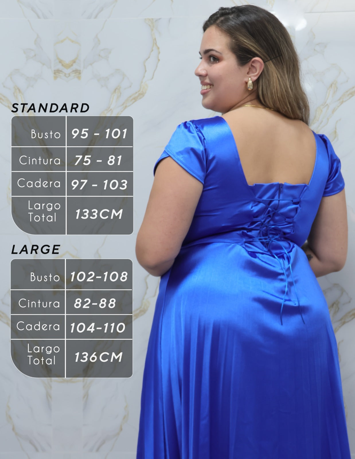 VESTIDO DE FIESTA AZUL